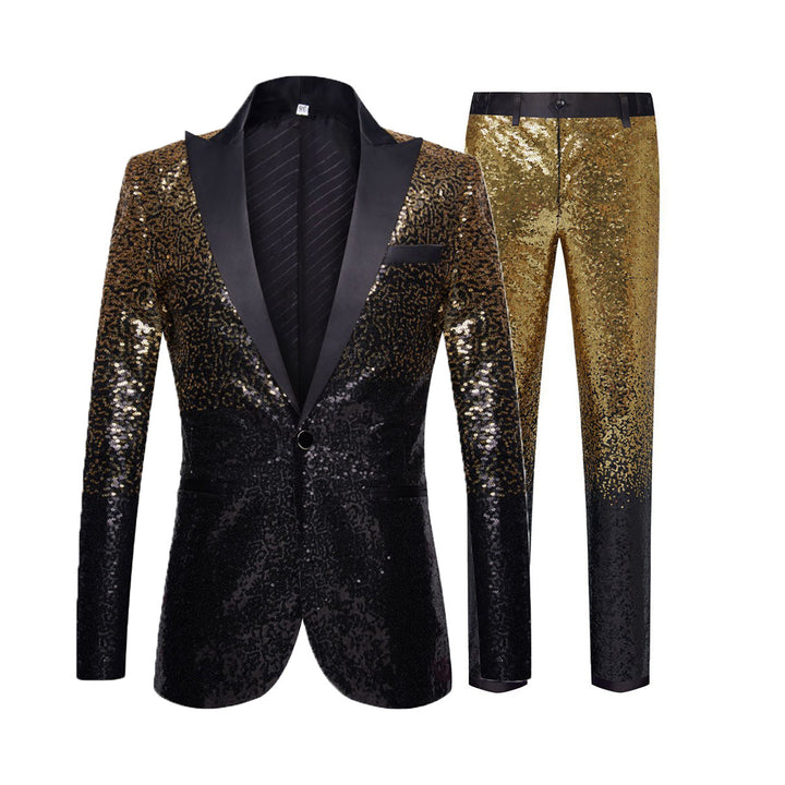 Herren Glitzernder Paillettenanzug mit elegantem Schnitt und schimmerndem Design Aliams