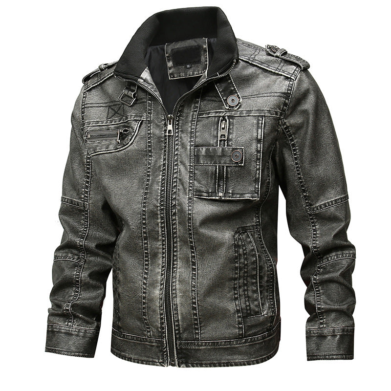 Herren stylische Jacke mit vielen Taschen und trendigem Design Aliams