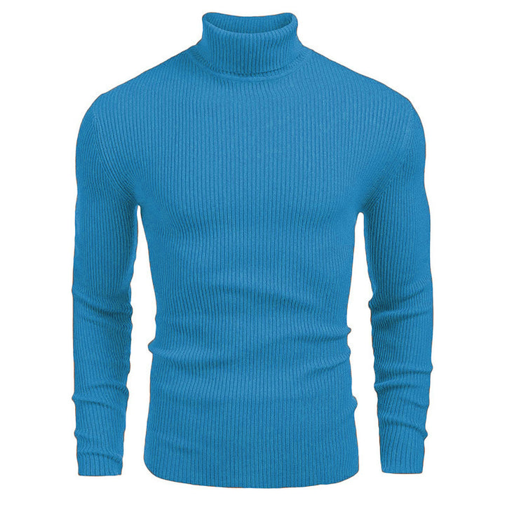 Herren Rollkragenpullover aus feinem Rippstrick Aliams