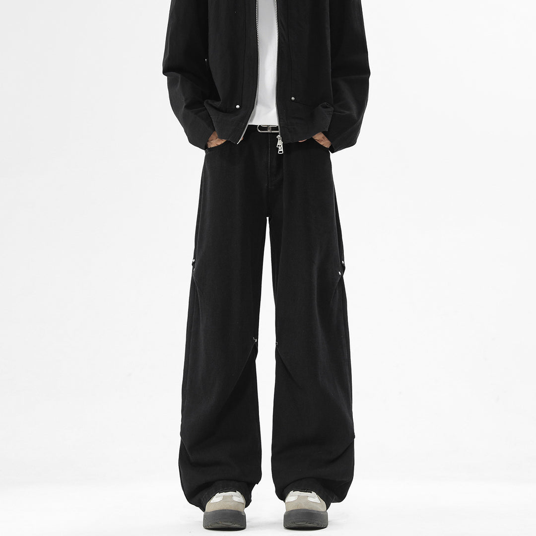 Herren baggy Jeanshose mit lässigem Schnitt und praktischen Taschen Aliams