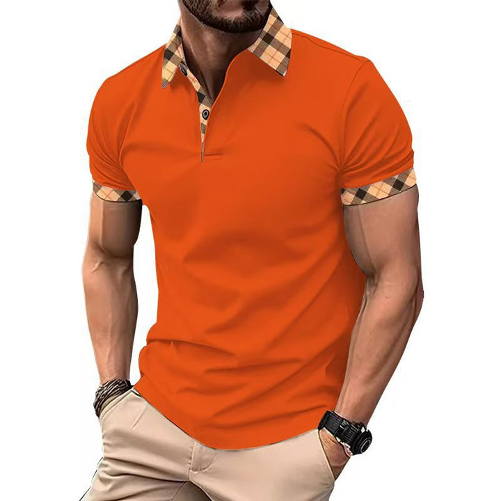 Herren Polo-Shirt mit elegantem Karomuster Aliams