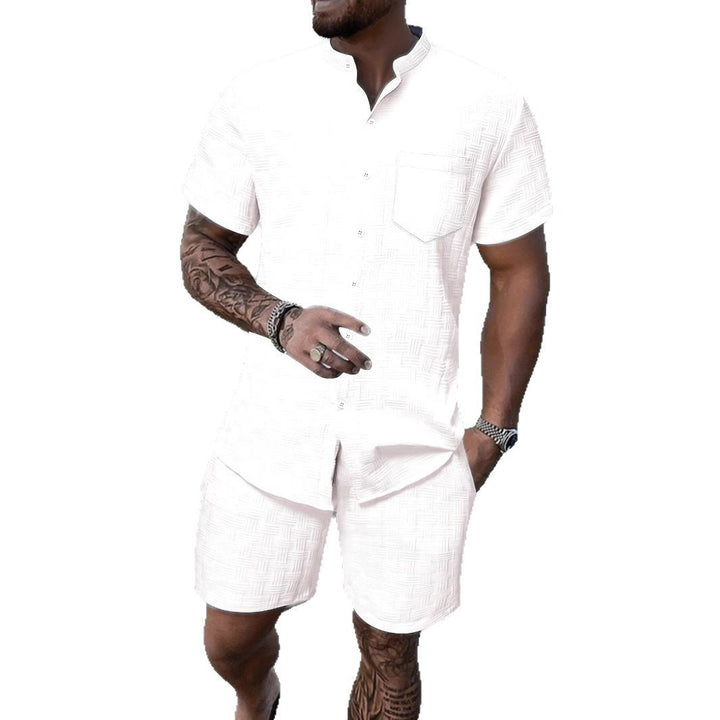 Herren Casual Kurzarm Relaxed Fit Set Aliams