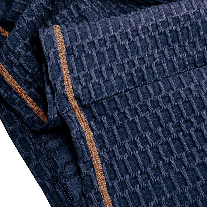 Herren Strukturierter Langarmshirt Aliams