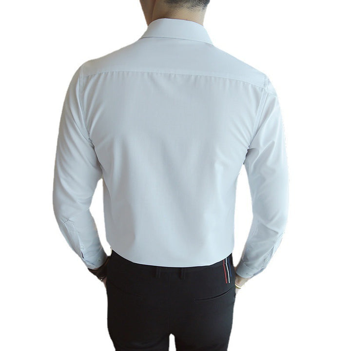 Herren elegantes Longsleeve-Hemd mit modernen Details und komfortablem Schnitt Aliams