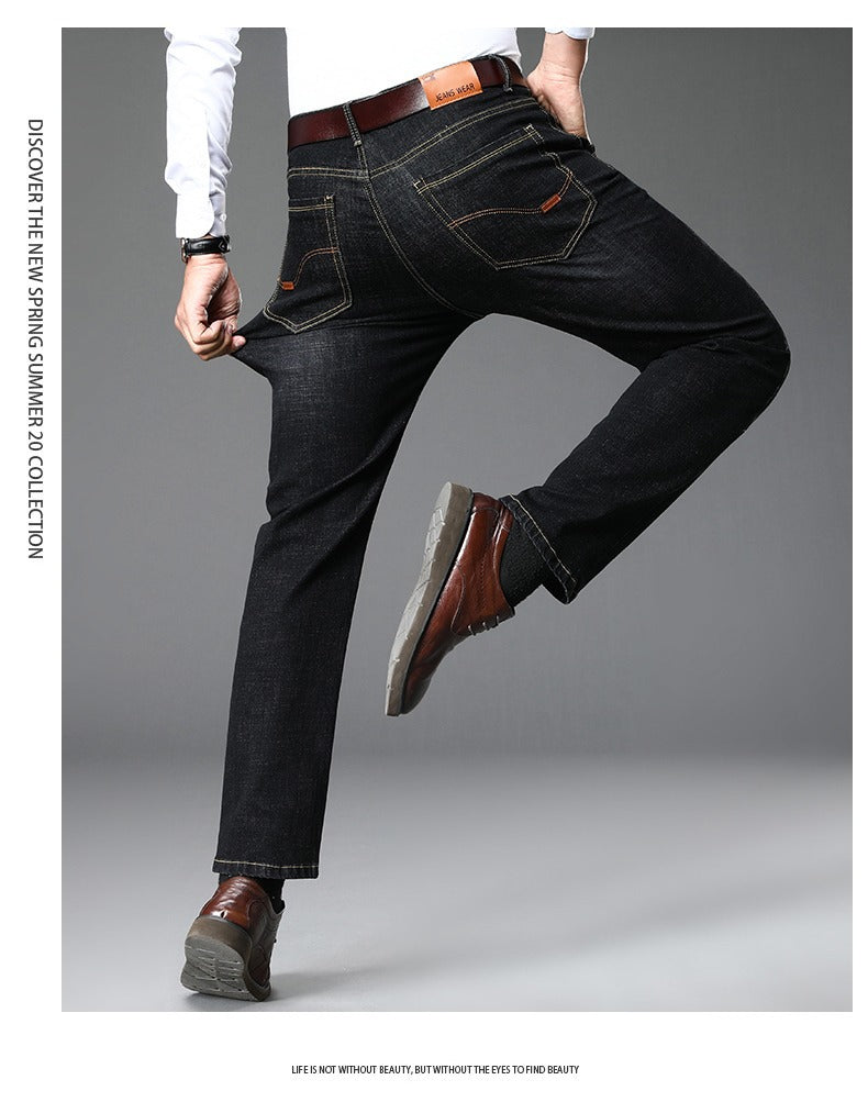 Herren klassische Jeans im lässigen Business-Stil mit besonders bequemer Passform Aliams