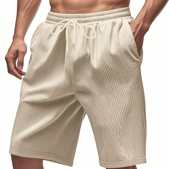 Herren Freizeit Shorts mit elastischem Bund und seitlichen Taschen Aliams