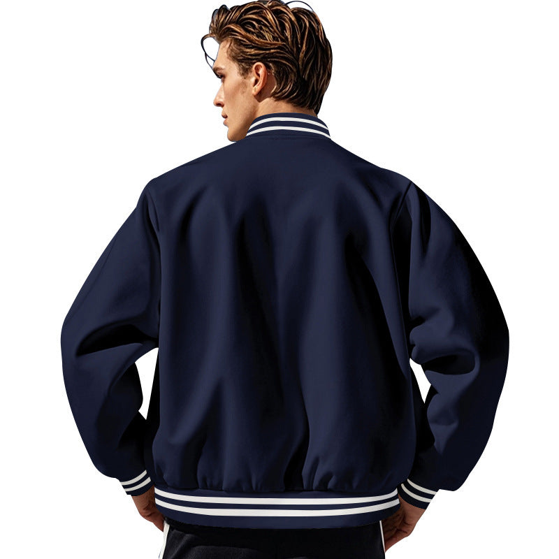 Herren Collegejacke mit elastischen Bündchen und hochwertiger Verarbeitung Aliams
