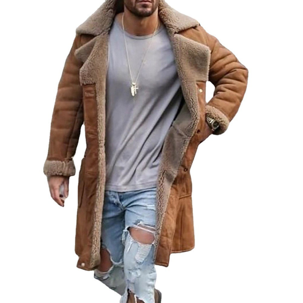 Herren Teddyfellteppich-Mantel Aliams