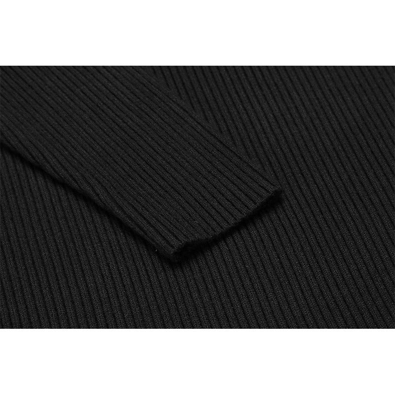 Herren Stehkragenpullover aus feiner Rippstruktur Aliams