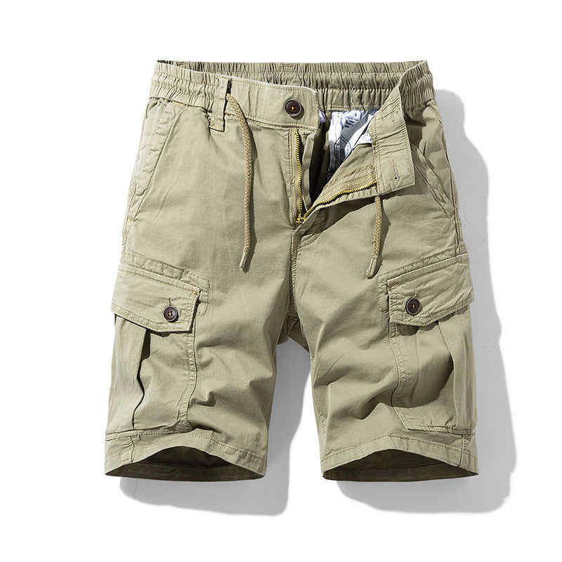 Herren Cargo-Shorts mit elastischem Bund und praktischen Seitentaschen Aliams