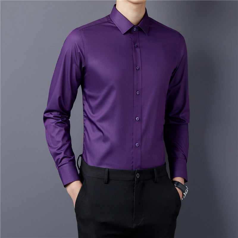 Herren Elegantes Langarmhemd Aliams