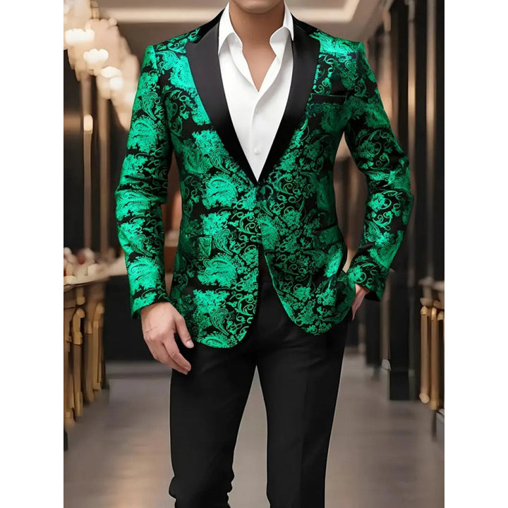 Herren Edler Smoking-Blazer mit floralem Design Aliams