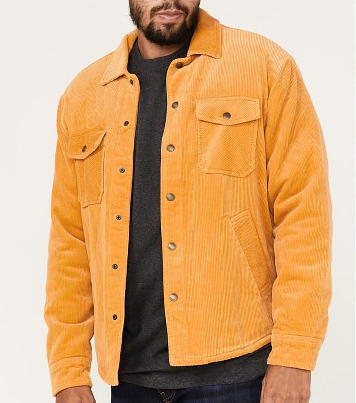 Herren Cordjacke mit praktischen Brusttaschen und weichem Innenfutter Aliams