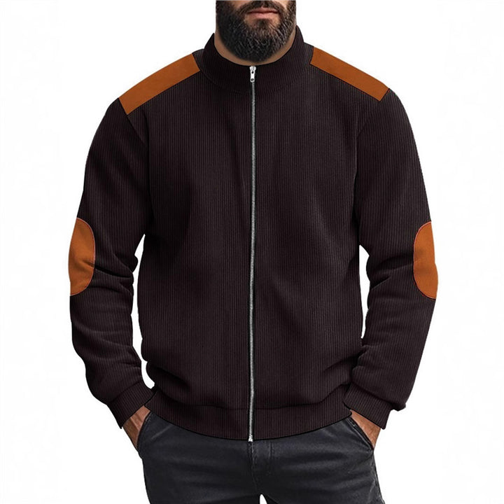 Herren Sportliche Zip-Jacke mit Taschen Aliams