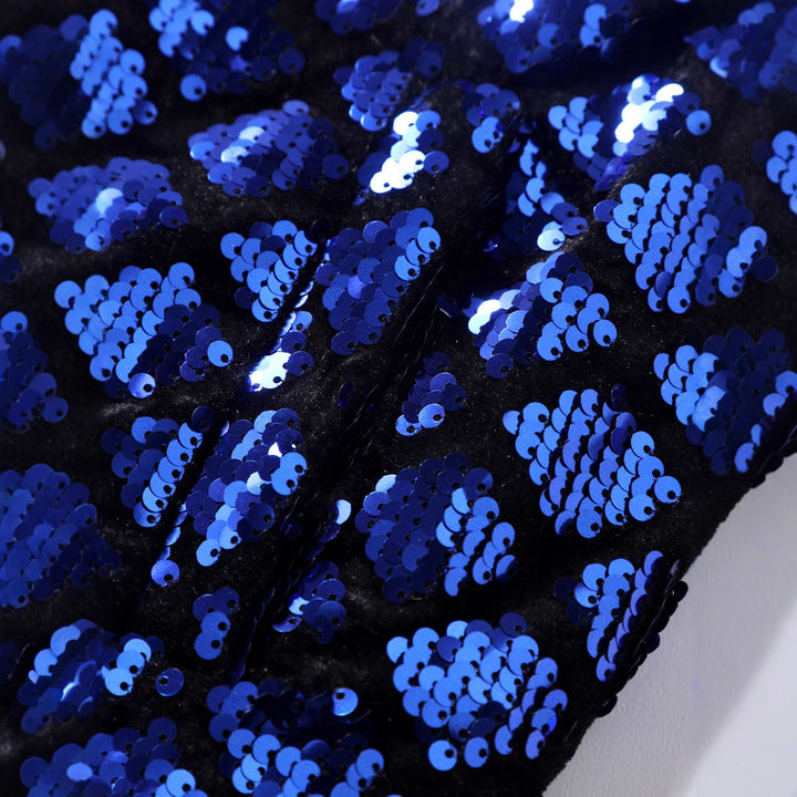 Herren glitzernde Bomberjacke mit edlem Strassdesign Aliams