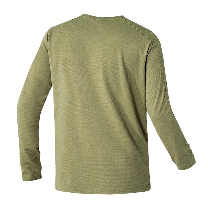 Herren Funktionslongsleeve mit atmungsaktiven Eigenschaften und praktischer Tasche Aliams