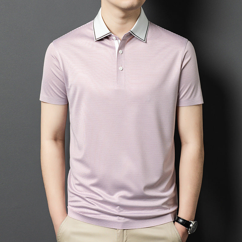 Herren Poloshirt mit modernen Streifen und komfortabler Passform Aliams