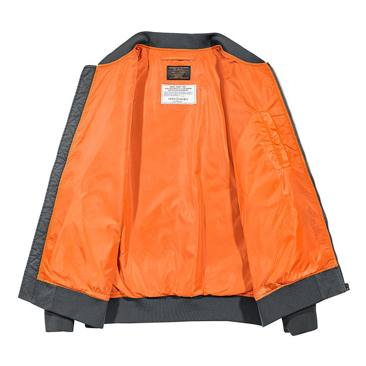 Herren Bomberjacke mit seitlichen Eingrifftaschen und praktischen Ärmeltaschen Aliams