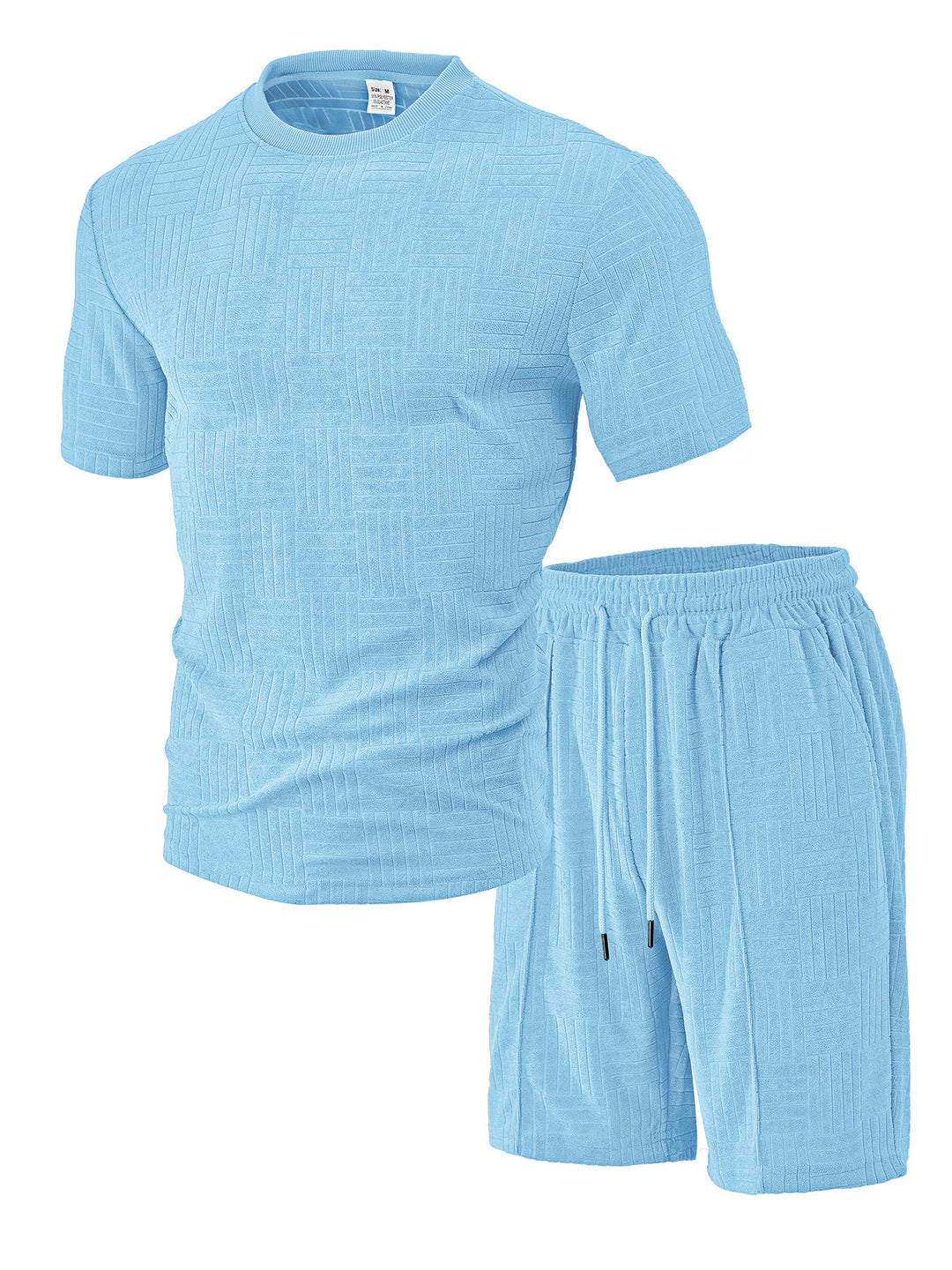 Herren Sport-Outfit mit atmungsaktivem Kurzarmshirt und Shorts Aliams