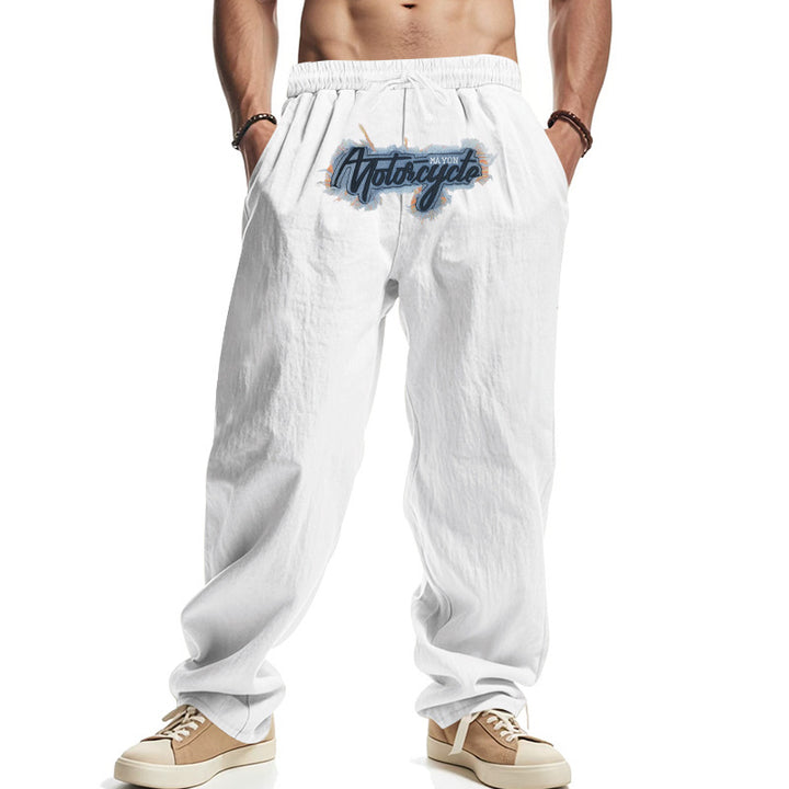 Herren Bequeme Freizeit-Pants mit elastischem Bund und seitlichen Taschen Aliams