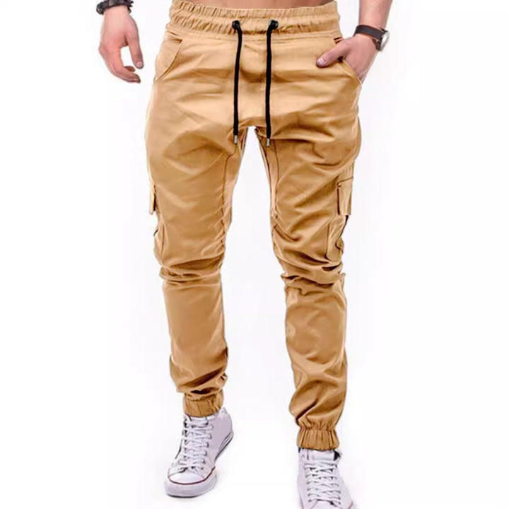 Herren Cargo-Hose mit elastischem Bund und praktischen Multifunktions-Pockets Aliams