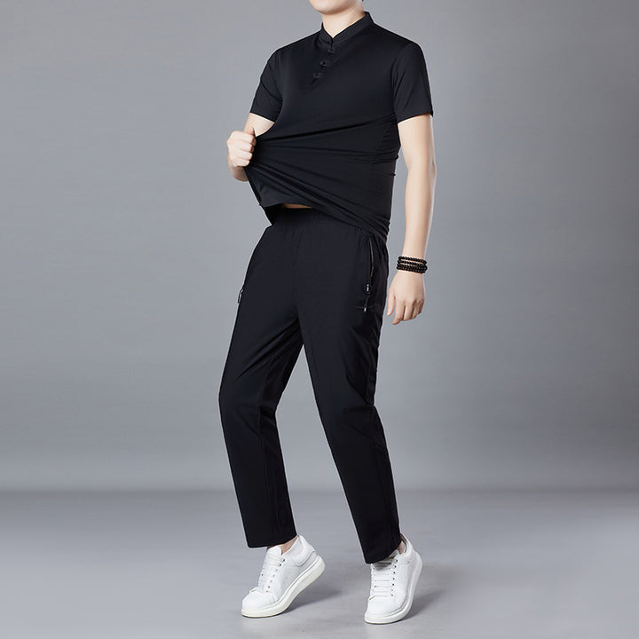 Herren sportliches Poloshirt mit Knopfleiste und modernen Akzenten Aliams