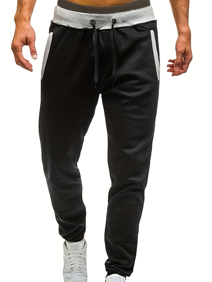 Herren Sportliche Sweatpants mit elastischem Bund und seitlichen Taschen Aliams