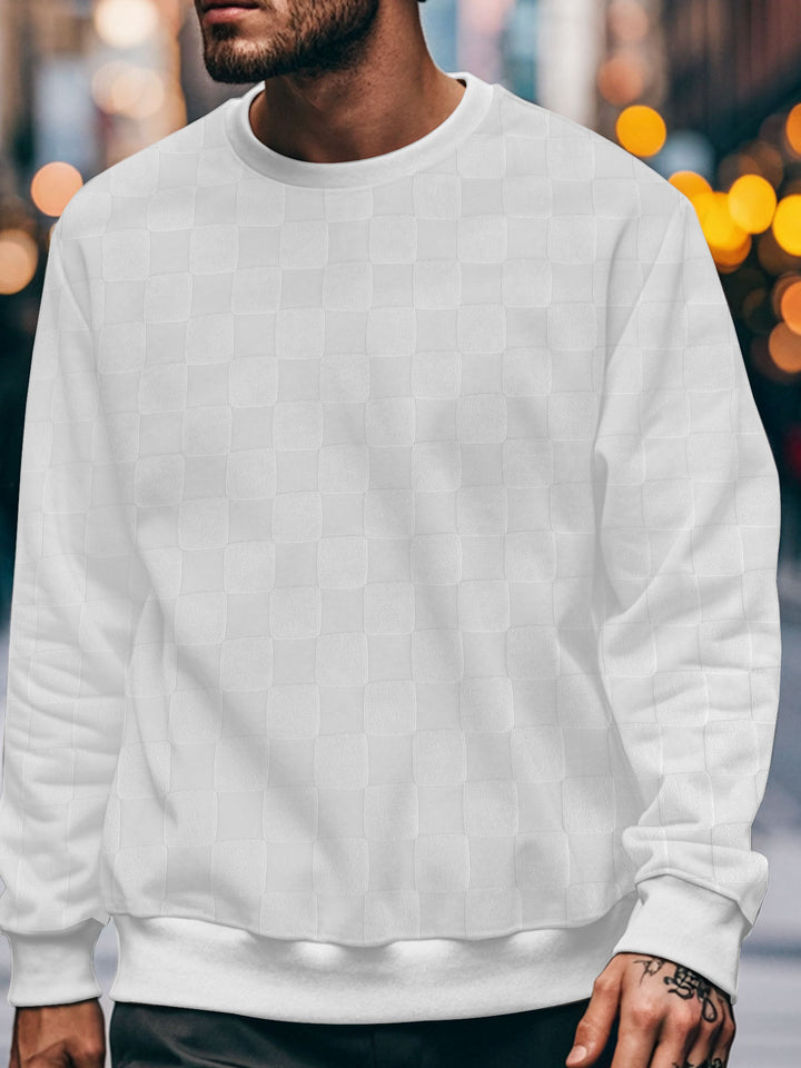 Herren Sweatshirt mit modernem Strukturdessin Aliams