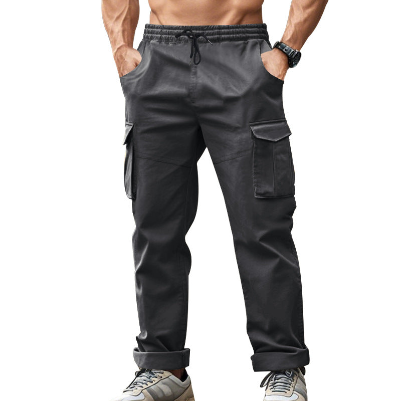 Herren Cargo-Hose mit praktischen Seitentaschen und elastischem Bund Aliams