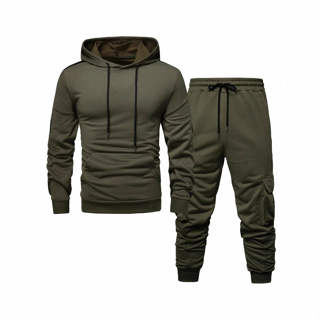 Herren Komfortables Hoodie- und Jogginghosen-Set mit praktischen Taschen Aliams
