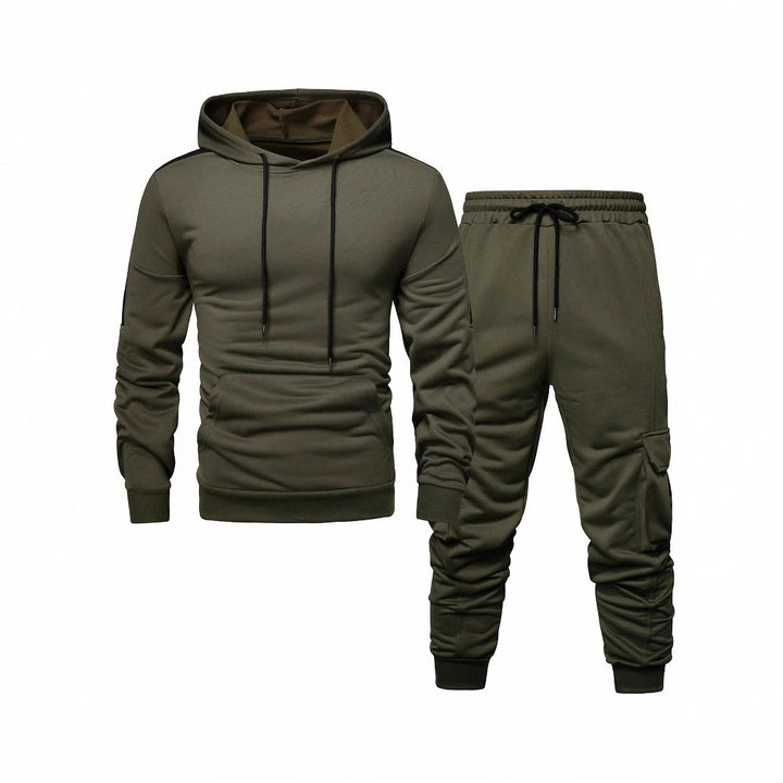 Herren Komfortables Hoodie- und Jogginghosen-Set mit praktischen Taschen Aliams