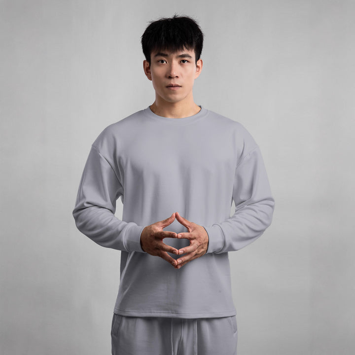 Herren Freizeit Langarmshirt mit weichem Griff und lässigem Schnitt Aliams