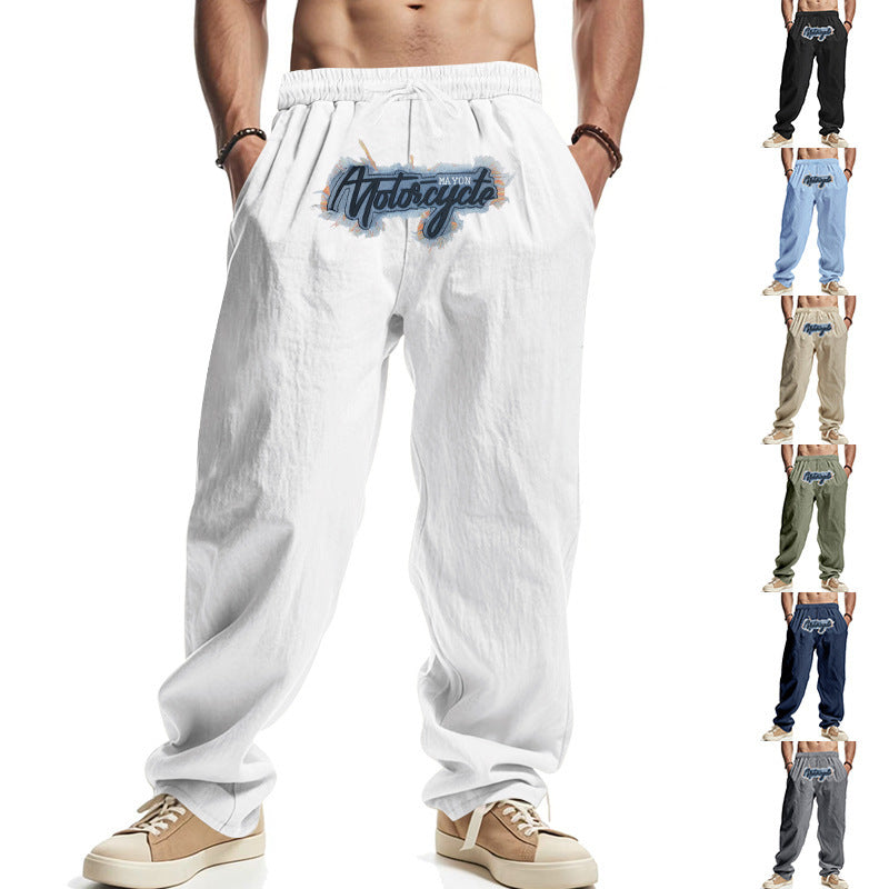 Herren Bequeme Freizeit-Pants mit elastischem Bund und seitlichen Taschen Aliams