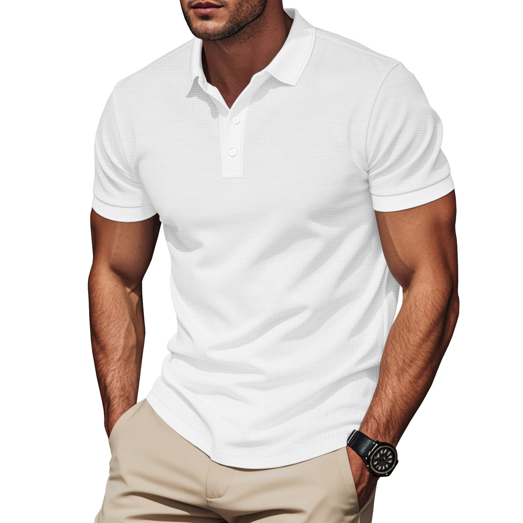 Herren Poloshirt mit strukturiertem Design und Komfortbund Aliams
