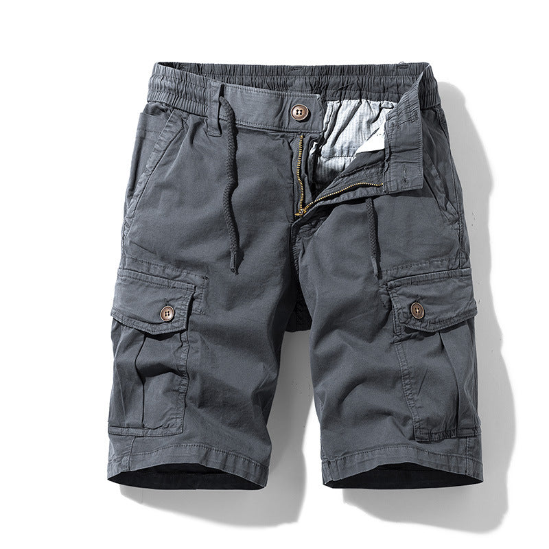 Herren Cargo-Shorts mit elastischem Bund und praktischen Seitentaschen Aliams