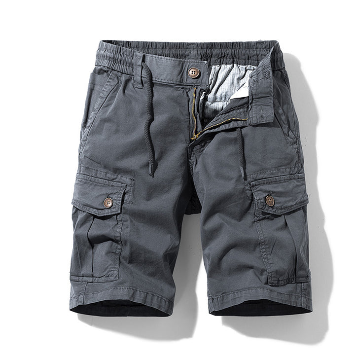 Herren Cargo-Shorts mit elastischem Bund und praktischen Seitentaschen Aliams