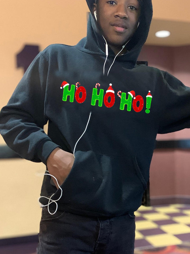 Herren Hoodie mit festlichem Schriftzug Aliams