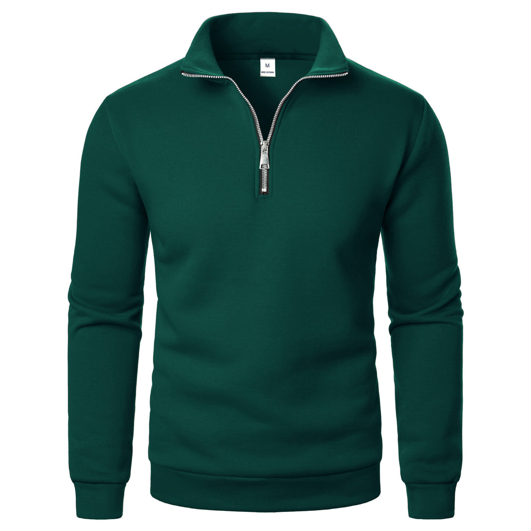 Herren warme Fleece Pullover mit halbem Reißverschluss Aliams