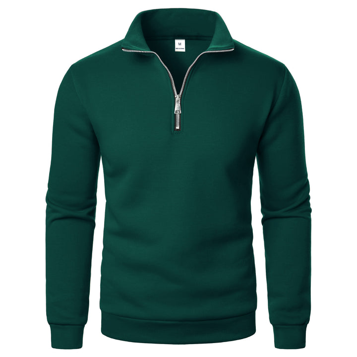 Herren warme Fleece Pullover mit halbem Reißverschluss Aliams