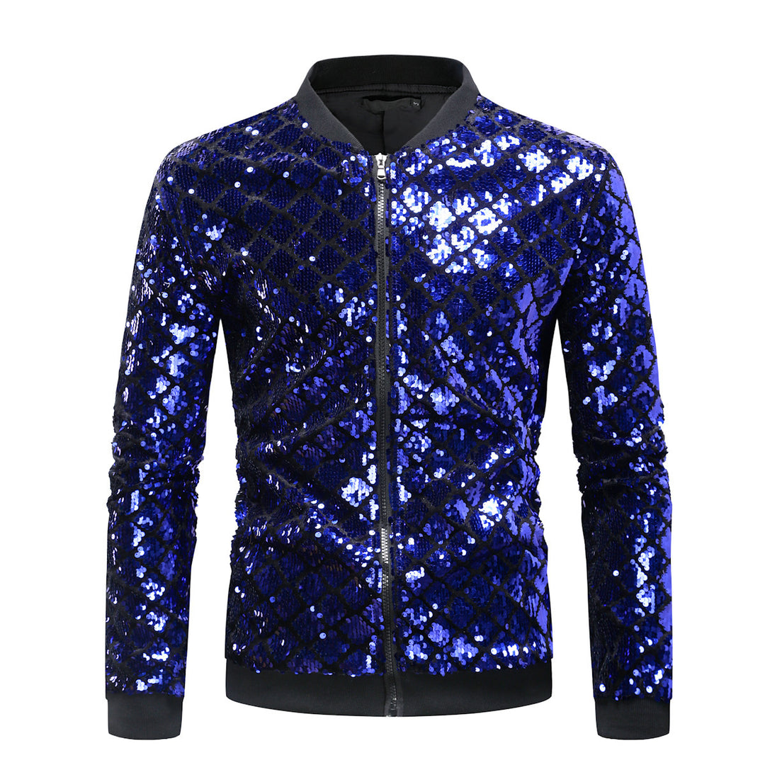 Herren Glitzernde Steppjacke Aliams