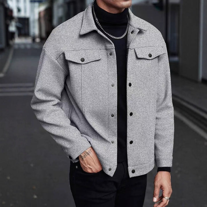 Herren stilvolle Overshirt-Jacke Aliams