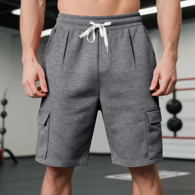 Herren Sportliche Cargo-Shorts mit elastischem Bund und praktischen Taschen Aliams