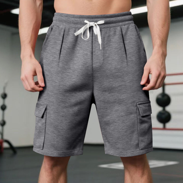Herren Sportliche Cargo-Shorts mit elastischem Bund und praktischen Taschen Aliams