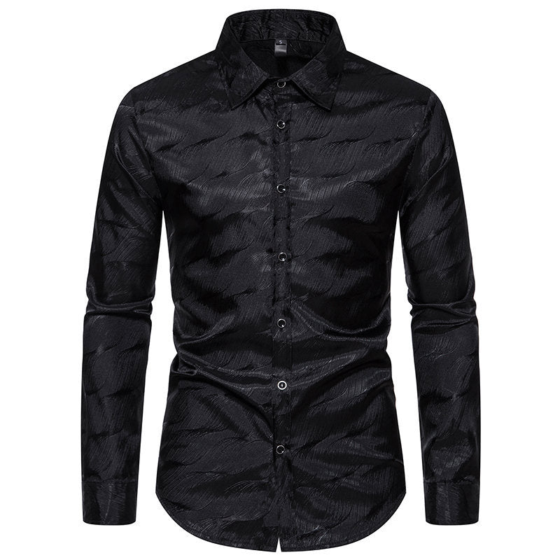 Herren Elegantes Hemd mit einzigartigem Strukturdesign Aliams