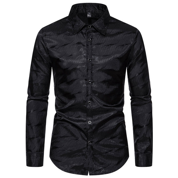 Herren Elegantes Hemd mit einzigartigem Strukturdesign Aliams