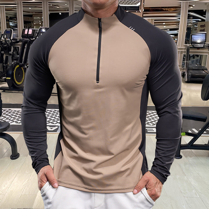 Herren Funktionsshirt mit Half-Zip und Raglanärmeln Aliams