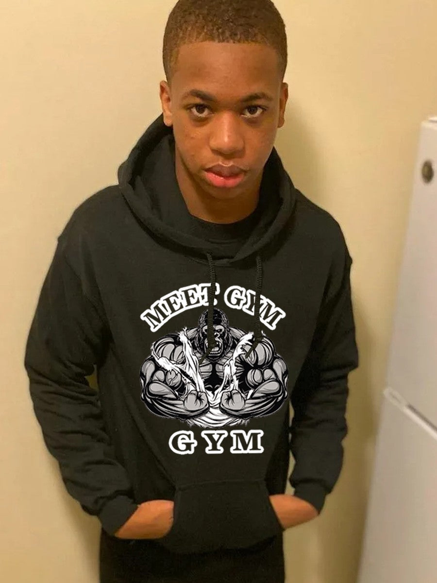 Herren Kapuzenpullover mit sportlichem Grafikdesign Aliams