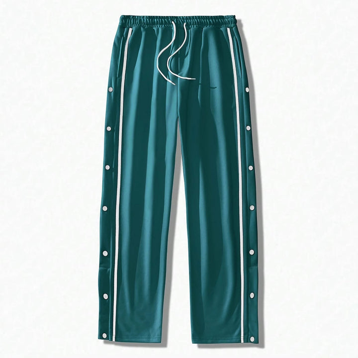 Herren Sportliche Freizeithose mit Knopf-Details Aliams