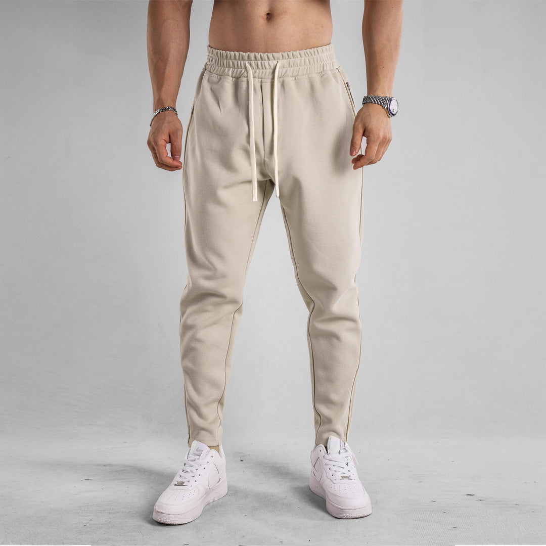 Herren Sportliche Jogginghose mit elastischem Bund und seitlichen Reißverschlusstaschen Aliams