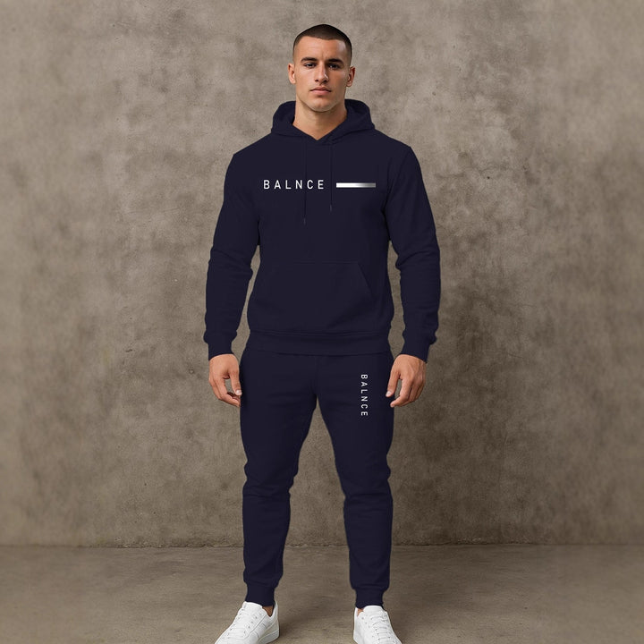 Herren Sportliches Jogginganzug-Set mit Kapuze und praktischen Taschen Aliams